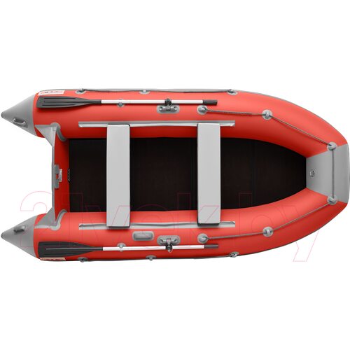 Лодка ПВХ Roger Boat Hunter 3200 (без киля, красный/серый)