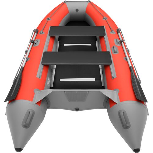 Лодка ПВХ Roger Boat Hunter keel 3200 (малокилевая, красный/серый комби)