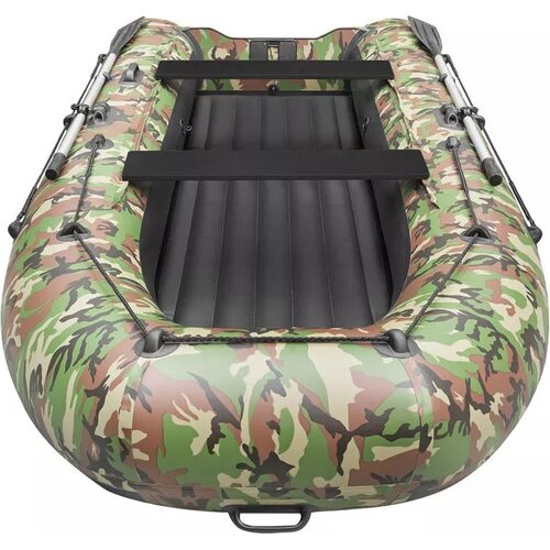 Лодка ПВХ Roger Boat Trofey 3500 (без киля, зеленый камуфляж/черный комби)