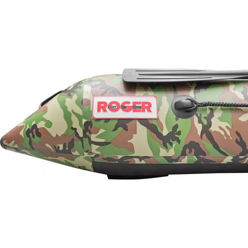 Лодка ПВХ Roger Boat Trofey 3500 (без киля, зеленый камуфляж/черный комби)