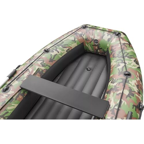 Лодка ПВХ Roger Boat Trofey 3500 (без киля, зеленый камуфляж/черный комби)