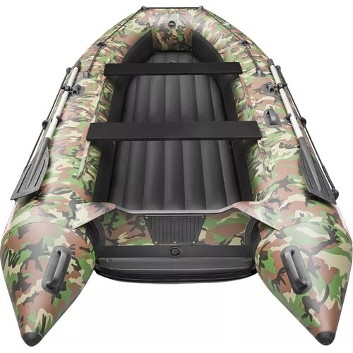 Лодка ПВХ Roger Boat Trofey 3500 (без киля, зеленый камуфляж/черный комби)