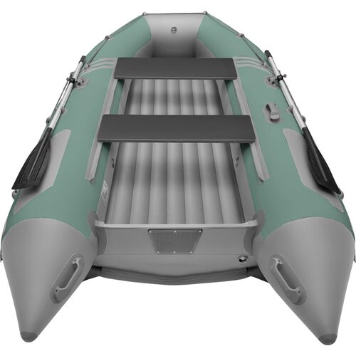 Лодка ПВХ Roger Boat Zefir 4000 (большой киль, зеленый/серый комби)