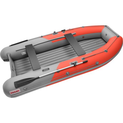 Лодка ПВХ Roger Boat Sfera 3500 (безконусная, малый киль, красный/серый комби)