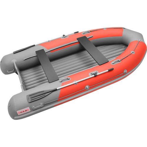 Лодка ПВХ Roger Boat Sfera 4000 (безконусная, средний киль, красный/серый комби)