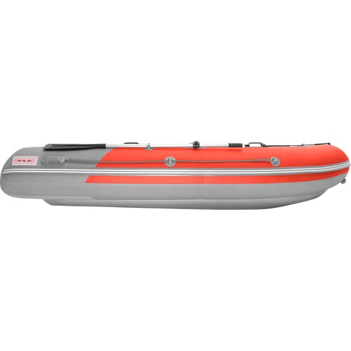 Лодка ПВХ Roger Boat Sfera 4000 (безконусная, средний киль, красный/серый комби)