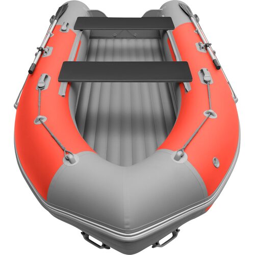 Лодка ПВХ Roger Boat Sfera 4000 (безконусная, средний киль, красный/серый комби)
