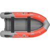 Лодка ПВХ Roger Boat Sfera 4000 (безконусная, средний киль, красный/серый комби)