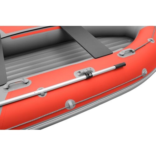 Лодка ПВХ Roger Boat Sfera 4000 (безконусная, средний киль, красный/серый комби)
