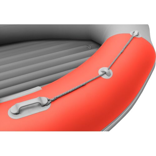 Лодка ПВХ Roger Boat Sfera 4000 (безконусная, средний киль, красный/серый комби)