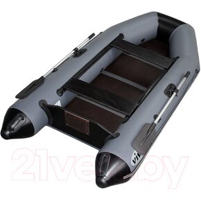 Лодка ПВХ Vivax Т280 с полом-книгой (без киля, серый/черный) Лодка ПВХ Vivax Т280 с полом-книгой (без киля, серый/черный)
