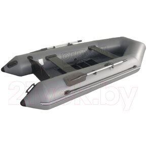 Лодка ПВХ Vivax Т300 с ковриком-сланью (без киля, серый/черный) Лодка ПВХ Vivax Т300 с ковриком-сланью (без киля, серый/черный)