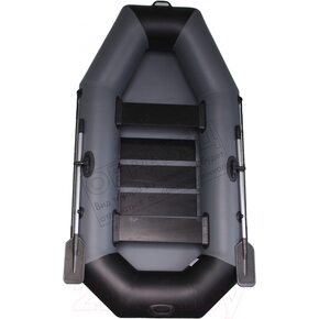 Лодка ПВХ Vivax К250 c полом-книгой (без киля, серый/черный)