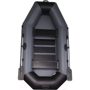 Лодка ПВХ Vivax К250 с ковриком-сланью (без киля, серый/черный)