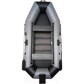 Лодка ПВХ Vivax К270Т с ковриком-сланью (без киля, серый/черный)