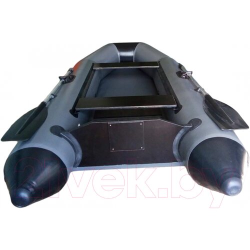 Лодка ПВХ Vivax Т280 с ковриком-сланью (без киля, серый/черный)
