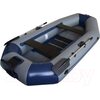 Лодка ПВХ Vivax К270Т с ковриком-сланью (без киля, серый/черный)