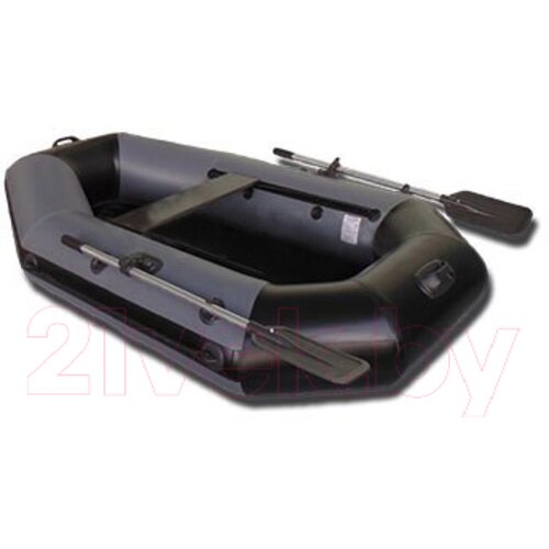 Лодка ПВХ Vivax К220 с ковриком-сланью (без киля, серый/черный)