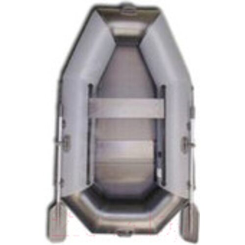 Лодка ПВХ Vivax К220 с ковриком-сланью (без киля, серый/черный)