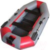 Лодка ПВХ Vivax К280Т с полом-книгой (без киля, серый/черный)
