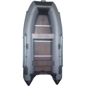 Лодка ПВХ Vivax Т380Р с жестким полом с аллюминиевыми стрингерами (с килем, серый/черный) Лодка ПВХ Vivax Т380Р с жестким полом с аллюминиевыми стрингерами (с килем, серый/черный)