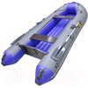 Лодка ПВХ Муссон 3200 НД (серый/синий)