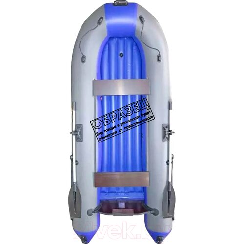 Лодка ПВХ Муссон 3400 НД НД (серый/синий)