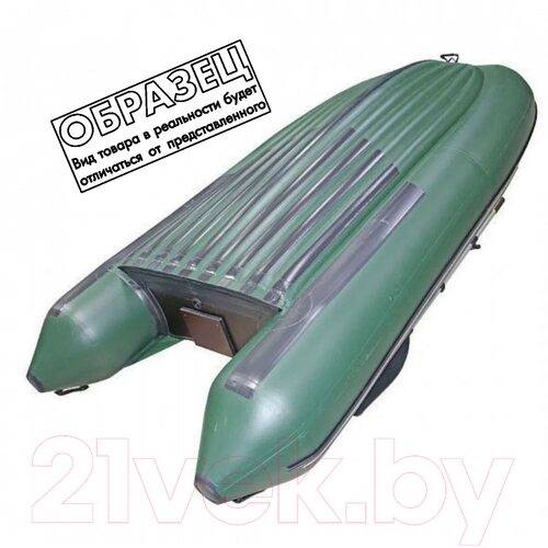 Лодка ПВХ Муссон 3400 НД НД (серый/синий)