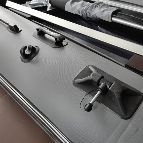 Лодка ПВХ Муссон 3400 СК (серый/синий)