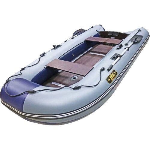 Лодка ПВХ Муссон 3400 СК (серый/синий)