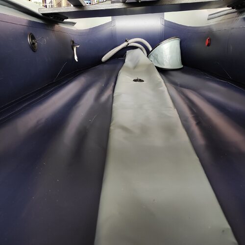 Лодка ПВХ Муссон 3400 СК (серый/синий)