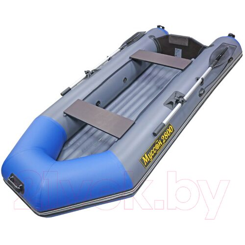 Лодка ПВХ Муссон 2800 НД (серый/синий)