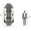 Лодка ПВХ Тонар Бриз 280 / 4897008 (белый/серый)