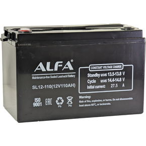 Аккумулятор лодочный ALFA battery SL12-110 (110 А/ч)
