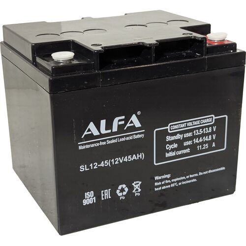 Аккумулятор лодочный ALFA battery 2V-45Ah(C20) L тяговая M6 / SL12-45