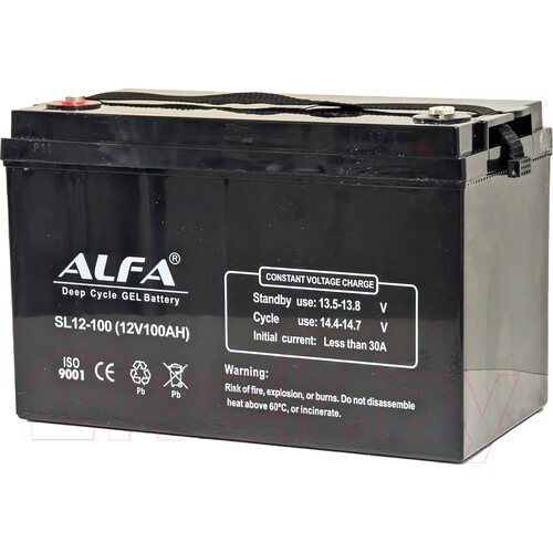 Аккумулятор лодочный ALFA battery SL12-100 (100 А/ч)