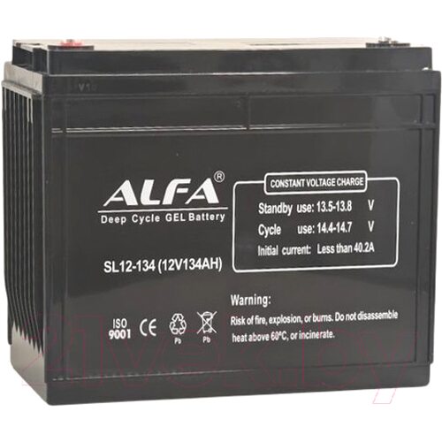 Аккумулятор лодочный ALFA battery SL12-134 (134 А/ч)
