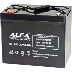 Аккумулятор лодочный ALFA battery SL12-80 (80 А/ч)