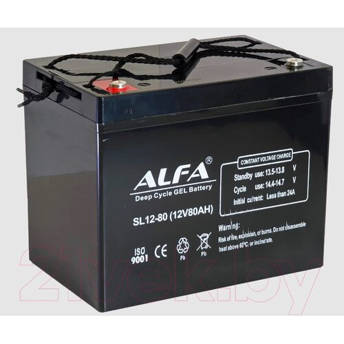 Аккумулятор лодочный ALFA battery SL12-80 (80 А/ч)