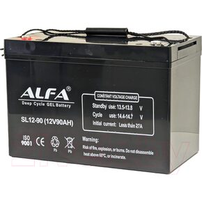 Аккумулятор лодочный ALFA battery SL12-90 (90 А/ч)