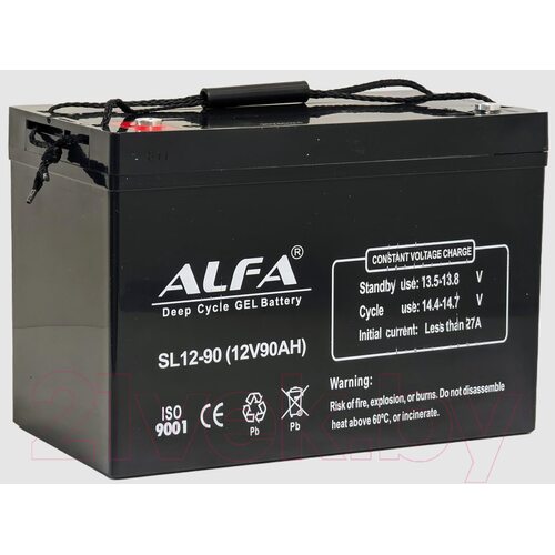 Аккумулятор лодочный ALFA battery SL12-90 (90 А/ч)