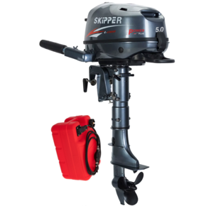 Лодочный мотор Шкипер 5.0 HP POWER PLUS 4-х тактный + выносной бак