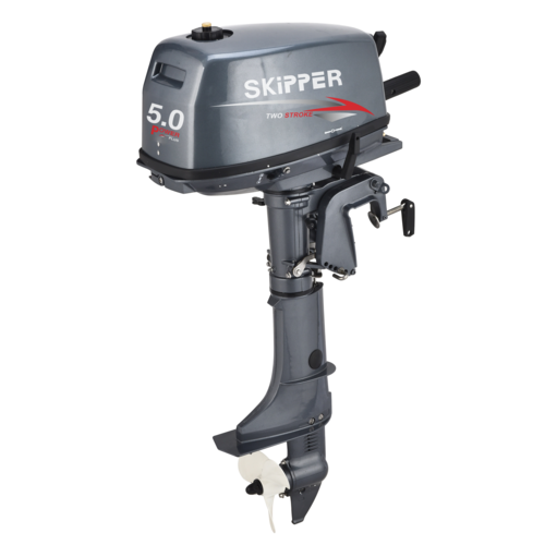 Лодочный мотор Шкипер 5.0 HP POWER PLUS 2-х тактный + бак 12 литров